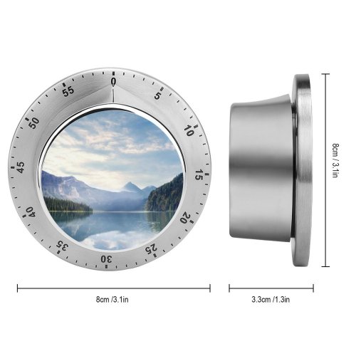 yanfind Timer River Mountains Forest Sunny Landscape 60 Minutes Mechanical Visual Timer