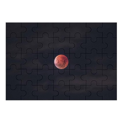 yanfind Picture Puzzle Dark Blood  Total Lunar  Night Time Sky  Outer Space Family Game Intellectual Educational Game Jigsaw Puzzle Toy Set
