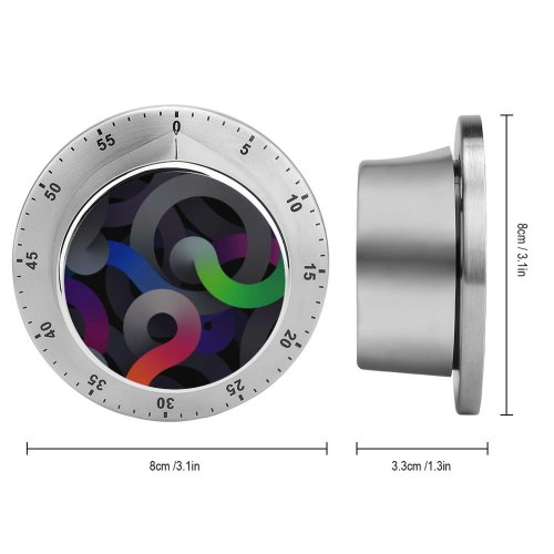 yanfind Timer Abstract  Space Dark 60 Minutes Mechanical Visual Timer