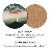 yanfind Ceramic Coasters (round) Thiago Garcia Fantasy Alone Surreal Planet Landscape Dream Family Game Intellectual Educational Game Jigsaw Puzzle Toy Set