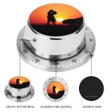 yanfind Timer Love Couple Romantic Kiss Sunset Silhouette Car Together 60 Minutes Mechanical Visual Timer