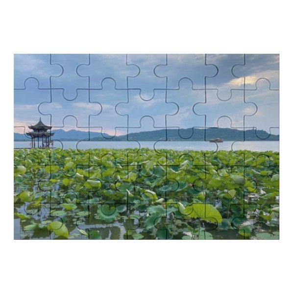 yanfind Picture Puzzle Dusk Chinese Cultures Summer Architecture Tree Building UNESCO Tranquil Classical Games Landscape001 Family Game Intellectual Educational Game Jigsaw Puzzle Toy Set