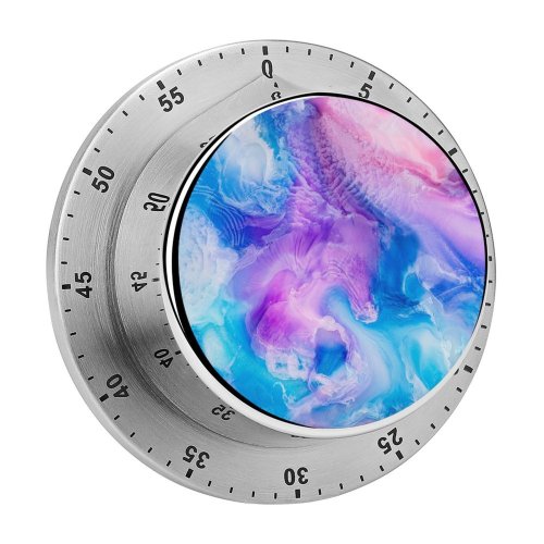 yanfind Timer Robert Kohlhuber Abstract Liquid Art Pearl Colorful Fluid 60 Minutes Mechanical Visual Timer