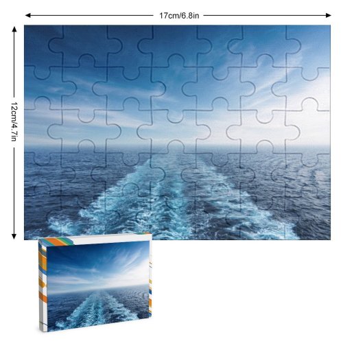 yanfind Picture Puzzle Atmospheric  Over Travel Reflection Liquid Liaoning Beauty Aquatic Sport Empty Nautical Family Game Intellectual Educational Game Jigsaw Puzzle Toy Set