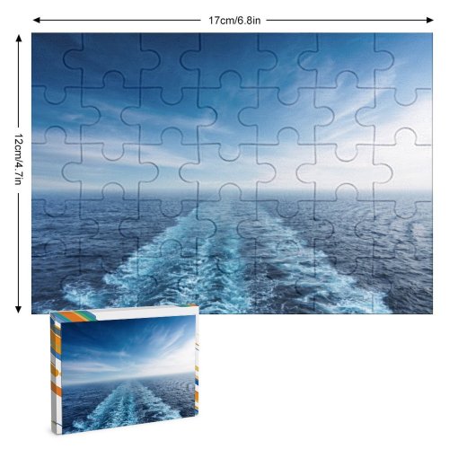 yanfind Picture Puzzle Atmospheric  Over Travel Reflection Liquid Liaoning Beauty Aquatic Sport Empty Nautical Family Game Intellectual Educational Game Jigsaw Puzzle Toy Set