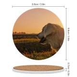 yanfind Ceramic Coasters (round) Golden Images Pet  Veneto Sky Wallpapers Dusk Outdoors Free Sunlight Pictures Family Game Intellectual Educational Game Jigsaw Puzzle Toy Set