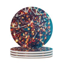 yanfind Ceramic Coasters (round) Dante Metaphor Abstract Molecular Model Cellular Structure Macro Energy Family Game Intellectual Educational Game Jigsaw Puzzle Toy Set
