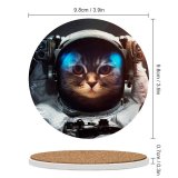 yanfind Ceramic Coasters (round) Vadim Sadovski Space Space Suit Cat Asteroids Astronaut Family Game Intellectual Educational Game Jigsaw Puzzle Toy Set