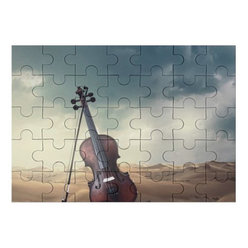 yanfind Picture Puzzle Alexandra Gruber Violin Musical Desert Storm Family Game Intellectual Educational Game Jigsaw Puzzle Toy Set