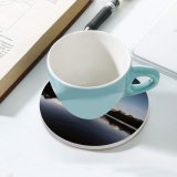 yanfind Ceramic Coasters (round) Gerard Sunrise Morning Bachalpsee Lake Reflections Switzerland Family Game Intellectual Educational Game Jigsaw Puzzle Toy Set