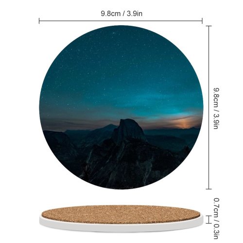 yanfind Ceramic Coasters (round) Images Space Night Yosemite Starry HQ Landscape Half Sky Wallpapers  Free Family Game Intellectual Educational Game Jigsaw Puzzle Toy Set