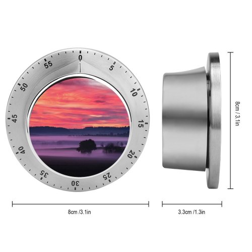 yanfind Timer Bruno Glätsch Sky Sunset Landscape Foggy Scenery Clouds Trees Silhouette Dawn 60 Minutes Mechanical Visual Timer