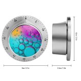 yanfind Timer Bruno Bosse Abstract Bubbles Spectrum Colorful  Turquoise 60 Minutes Mechanical Visual Timer