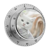 yanfind Timer Lovely Creative Images Wallpapers Grey Commons Pictures Pet Kitten Angora Cute Cat 60 Minutes Mechanical Visual Timer