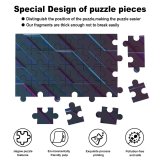 yanfind Picture Puzzle Neon Ultraviolet Purple Family Game Intellectual Educational Game Jigsaw Puzzle Toy Set