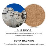 yanfind Ceramic Coasters (round) Collins Mount Rushmore Presidents  Hills Sky  Washington Thomas Jefferson Theodore Family Game Intellectual Educational Game Jigsaw Puzzle Toy Set