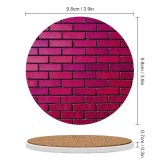 yanfind Ceramic Coasters (round) Wesley Tingey Brick Wall Magenta Bricks Gradients Family Game Intellectual Educational Game Jigsaw Puzzle Toy Set