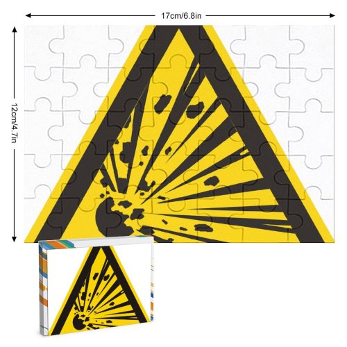 yanfind Picture Puzzle Explosive,explosion,bomb,sign,symbol,icon Family Game Intellectual Educational Game Jigsaw Puzzle Toy Set