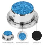 yanfind Timer Texture Pool Liquid Aqua Cobalt Azure Electric Turquoise Design 60 Minutes Mechanical Visual Timer