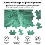 yanfind Picture Puzzle Leaf Texture Turquoise Aqua  Silk Tints Shades Family Game Intellectual Educational Game Jigsaw Puzzle Toy Set