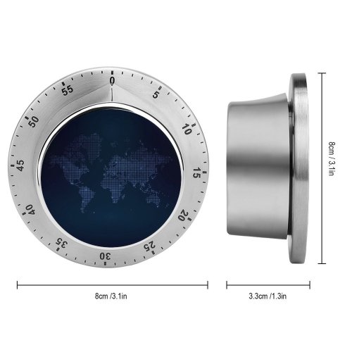 yanfind Timer Island Australia  Ocean Pacific Sea Indian Cartography Street Network Lighting Globe 60 Minutes Mechanical Visual Timer