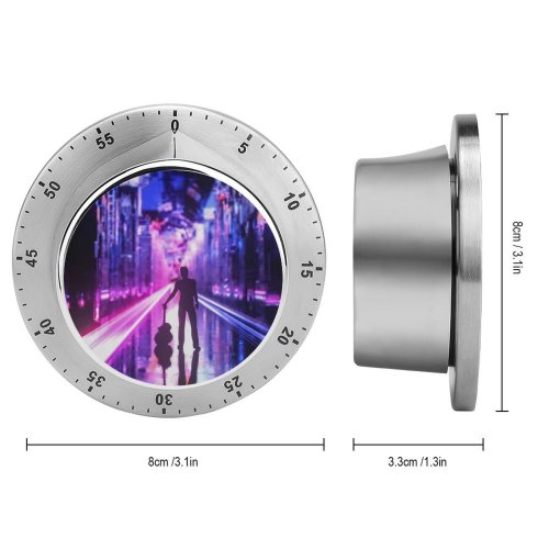 yanfind Timer Carsen Haycock Graphics CGI Neon Guitar Musician Silhouette Cyberpunk Future City 60 Minutes Mechanical Visual Timer
