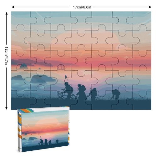 yanfind Picture Puzzle Coyle Lifestyle Goonies Morning Sunrise Silhouette Minimal Art Landscape Panorama Family Game Intellectual Educational Game Jigsaw Puzzle Toy Set