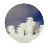 yanfind Ceramic Coasters (round) Snow Winter  Sky Freezing Cloud Sculpture Tree Geological Family Game Intellectual Educational Game Jigsaw Puzzle Toy Set