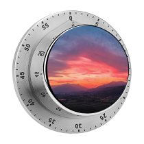 yanfind Timer Sunset Mountains Countryside  Afterglow Sky 60 Minutes Mechanical Visual Timer
