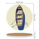 yanfind Ceramic Coasters (round) Rowboat Oar Levitation Studio Space High Above Directly Shot Transportation Nautical Vessel Family Game Intellectual Educational Game Jigsaw Puzzle Toy Set