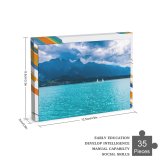 yanfind Picture Puzzle Olivier Miche Lake Thun Mountains Daytime Sailing Boats Family Game Intellectual Educational Game Jigsaw Puzzle Toy Set