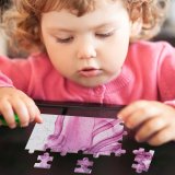 yanfind Picture Puzzle Purple Violet Abstract  Aroma Art Curve Dynamic Elegant Flow form Incense Family Game Intellectual Educational Game Jigsaw Puzzle Toy Set