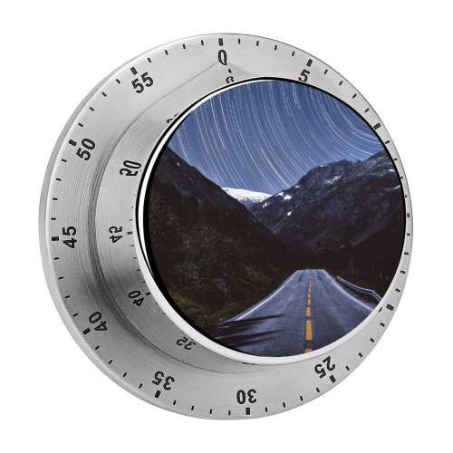 yanfind Timer Andrés Nieto Porras Mountains  Trails Road Tarmac Night Dark 60 Minutes Mechanical Visual Timer