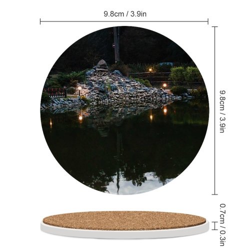 yanfind Ceramic Coasters (round) Images Kyiv Pretty Profession Pond Public Preparation Wallpapers Outdoors Many Mix Pictures Family Game Intellectual Educational Game Jigsaw Puzzle Toy Set