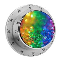 yanfind Timer Sharon McCutcheon Glitter Colorful Multicolor Bokeh Assorted Sequins 60 Minutes Mechanical Visual Timer