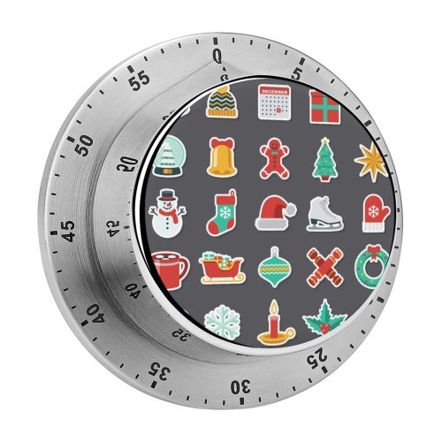 yanfind Timer Snowman Christianity Gingerbread   Christmas Snow Ornament Dinner Hot Toque Tree 60 Minutes Mechanical Visual Timer