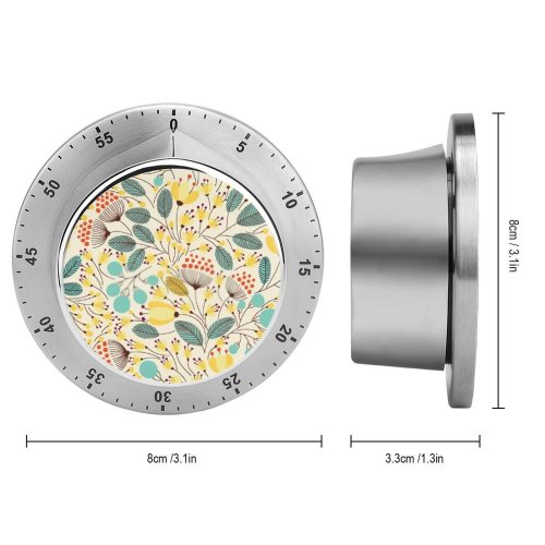 yanfind Timer Arrangement Elegance Accent Berries  Bloom Feminine Beauty Curve Soulful Garden Romantic 60 Minutes Mechanical Visual Timer