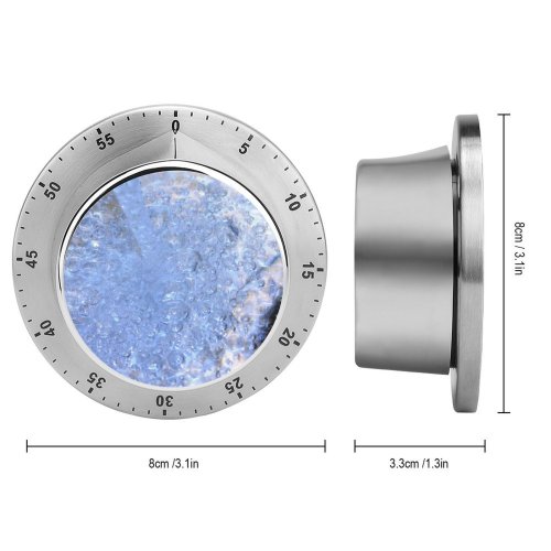 yanfind Timer  Drench Drenched Clear Colorful  Wave Bubbles Natural Reflection  Ripples 60 Minutes Mechanical Visual Timer