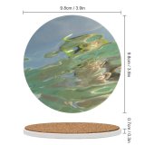 yanfind Ceramic Coasters (round)  Ripples Effects Texture Liquid Sea Swim Art Family Game Intellectual Educational Game Jigsaw Puzzle Toy Set