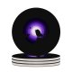 yanfind Ceramic Coasters (round) Suryapraveen Black Dark Minimal Lion Roaring Silhouette  Night Purple Family Game Intellectual Educational Game Jigsaw Puzzle Toy Set