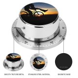 yanfind Timer Love Couple Sunset Romantic Kiss Bicycle Silhouette Dusk Evening 60 Minutes Mechanical Visual Timer