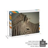 yanfind Picture Puzzle Welt Zebra Striped Lined with Respect Closeness Maasai Mara Savannas Wildlife Herbivore Family Game Intellectual Educational Game Jigsaw Puzzle Toy Set