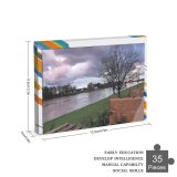 yanfind Picture Puzzle River Stormy Sky Grey Field Cloud Tree Waterway Bank Reflection Lake Family Game Intellectual Educational Game Jigsaw Puzzle Toy Set