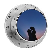 yanfind Timer Love Couple Silhouette First Kiss Romantic Sunset 60 Minutes Mechanical Visual Timer