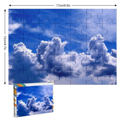 yanfind Picture Puzzle  Beautiful Big Clarity Clean Clear Clouds Crisp Cumulous   Sky Family Game Intellectual Educational Game Jigsaw Puzzle Toy Set