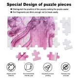 yanfind Picture Puzzle Purple Violet Abstract  Aroma Art Curve Dynamic Elegant Flow form Incense Family Game Intellectual Educational Game Jigsaw Puzzle Toy Set