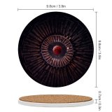 yanfind Ceramic Coasters (round) Oliver Henze Black Dark Blood  Sky  Circular Wood Photoshop Family Game Intellectual Educational Game Jigsaw Puzzle Toy Set