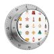 yanfind Timer  Rope Bell Belt Sailor Sea  Oar Sailboat Mode Hat Semaphore 60 Minutes Mechanical Visual Timer