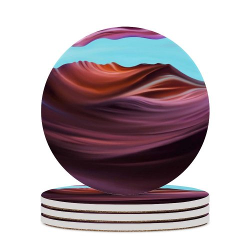 yanfind Ceramic Coasters (round) Dpcdpc Abstract Antelope Canyon Colorful Artwork Family Game Intellectual Educational Game Jigsaw Puzzle Toy Set