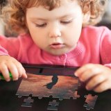 yanfind Picture Puzzle Alexandro David Girl Silhouette Evening Sky   Dusk Mood Family Game Intellectual Educational Game Jigsaw Puzzle Toy Set
